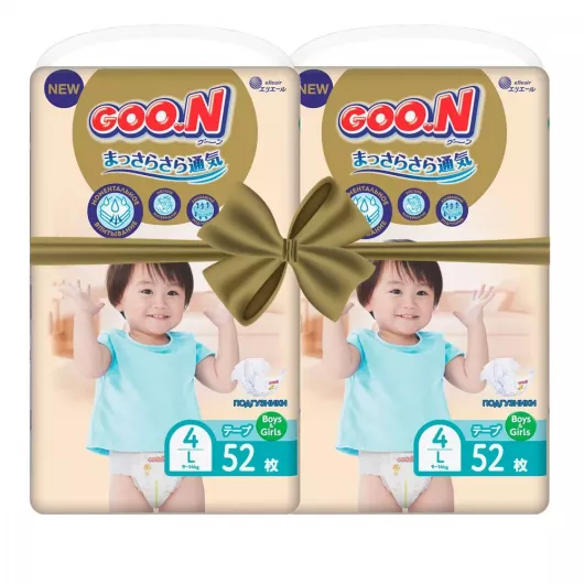 Підгузки Goo.N Premium Soft Розмір 4L, 9-14 кг 104 од (863225-2)