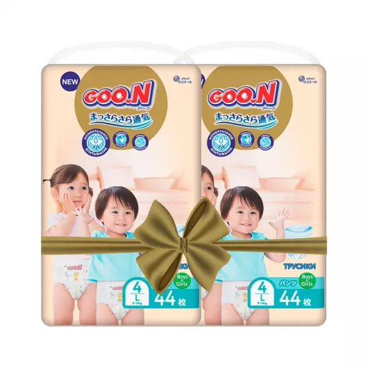 Трусики-підгузки Goo.N Premium Soft Розмір 4L, 9-14 кг 88 од (863228-2)