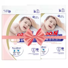 Підгузки Goo.N Plus Розмір S, 4-8 кг 140 од (21000627-2)